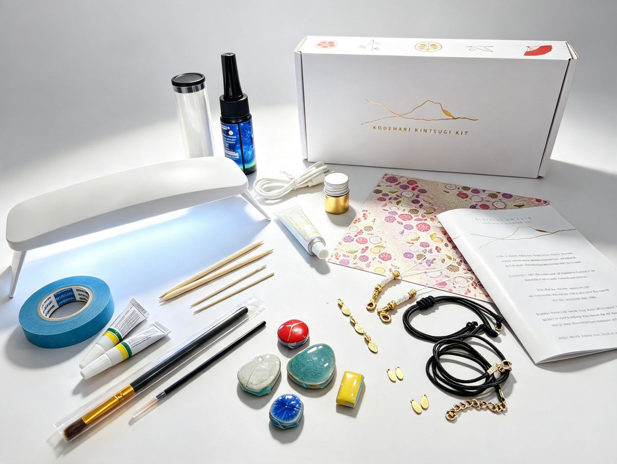 Kintsugi Accessory DIY Kit – Silver-Color Finish (Tin Powder)